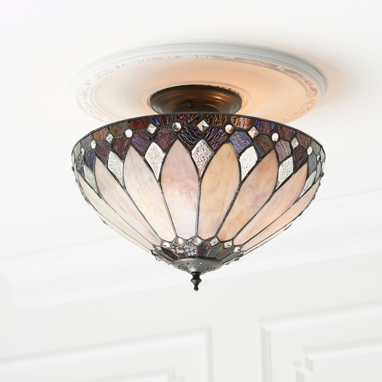 Tiffany Brooklyn Semi flush Ceiling Light –  from Amos Lighting + Home