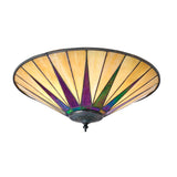 Tiffany Dark Star Large Flush Ceiling Light –  from Amos Lighting + Home