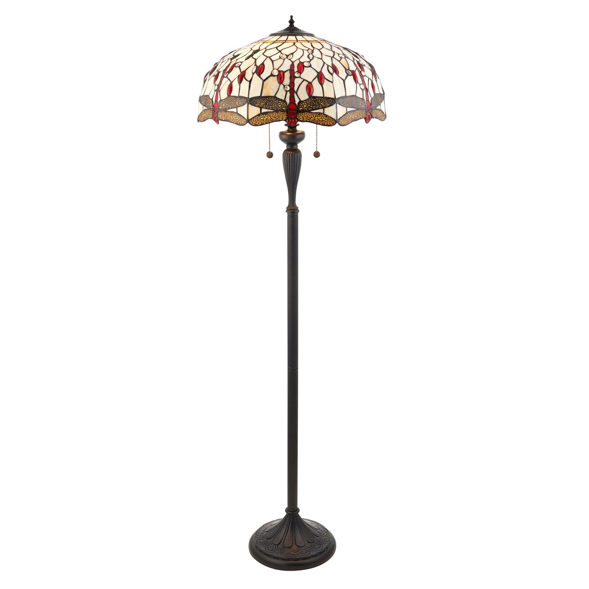 Tiffany Dragonfly Beige Floor Lamp –  from Amos Lighting + Home