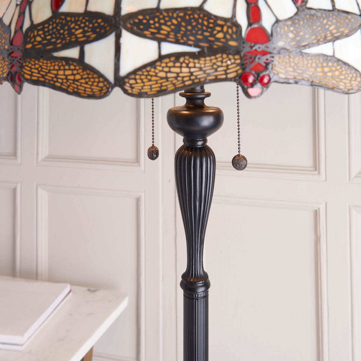 Tiffany Dragonfly Beige Floor Lamp –  from Amos Lighting + Home