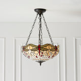 Tiffany Dragonfly Beige Inverted Pendant –  from Amos Lighting + Home