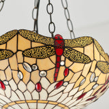 Tiffany Dragonfly Beige Inverted Pendant –  from Amos Lighting + Home