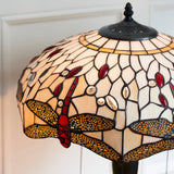 Tiffany Dragonfly Beige Medium Table Lamp –  from Amos Lighting + Home