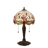 Tiffany Dragonfly Beige Small Table Lamp –  from Amos Lighting + Home