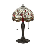 Tiffany Dragonfly Beige Small Table Lamp –  from Amos Lighting + Home