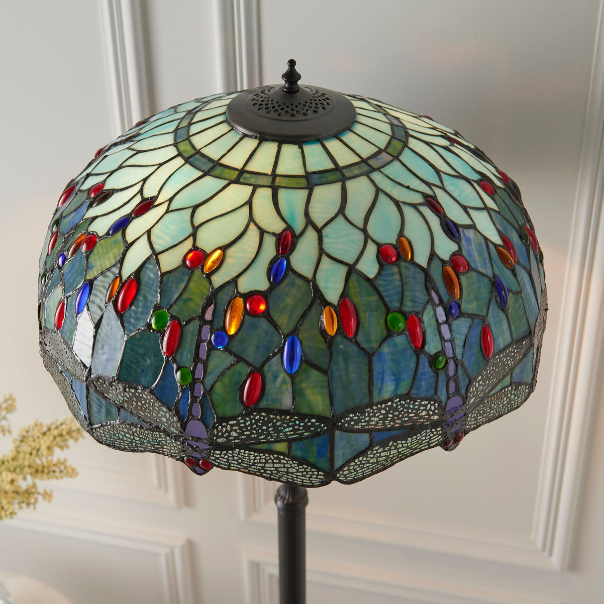 Tiffany Dragonfly Blue Floor Lamp –  from Amos Lighting + Home