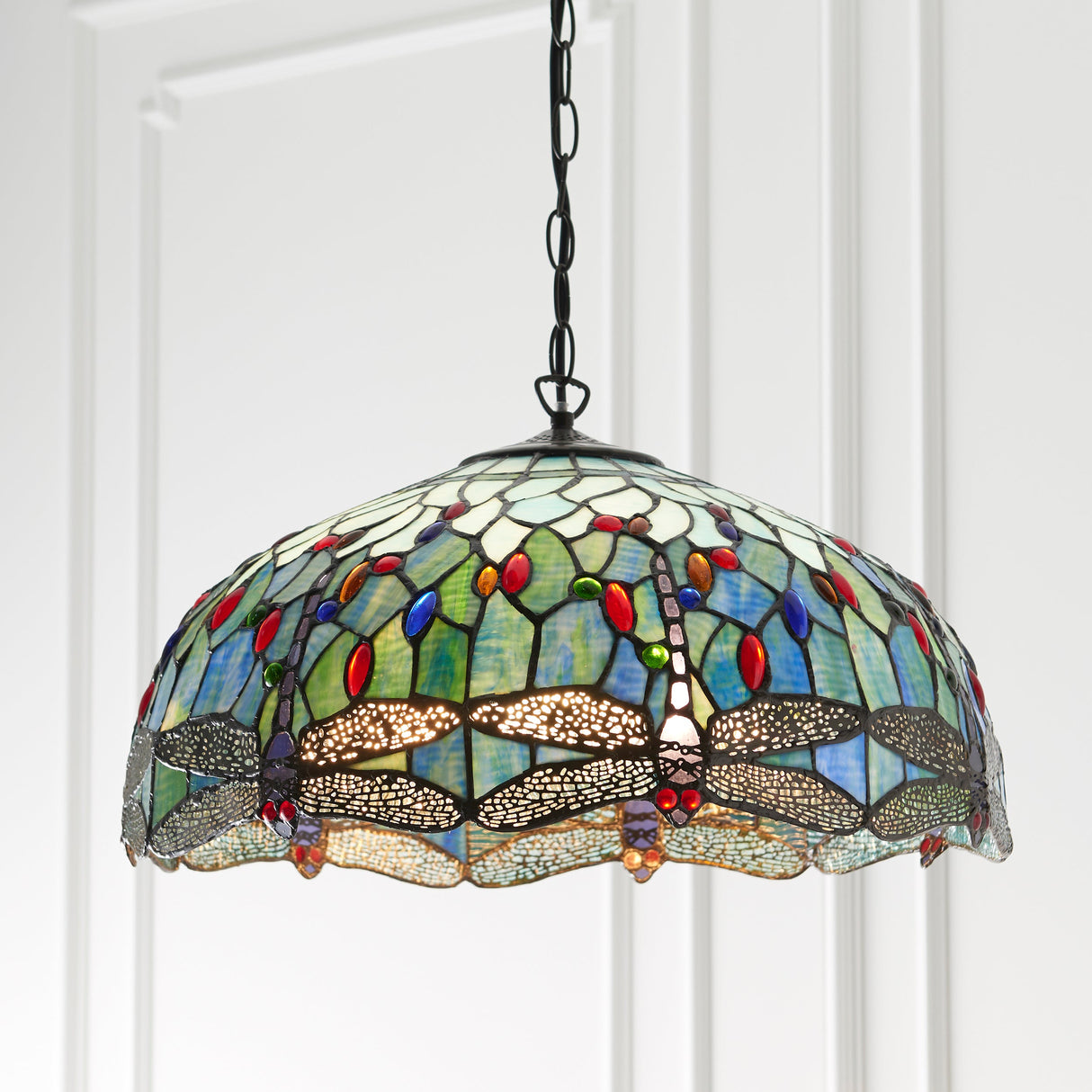 Tiffany Dragonfly Blue Large Pendant –  from Amos Lighting + Home