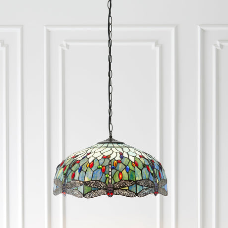 Tiffany Dragonfly Blue Large Pendant –  from Amos Lighting + Home