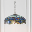 Tiffany Dragonfly Blue Medium Pendant –  from Amos Lighting + Home