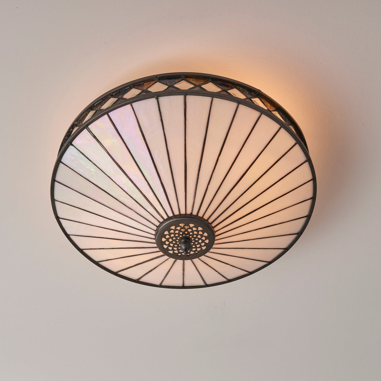 Tiffany Fargo Flush Ceiling Light –  from Amos Lighting + Home