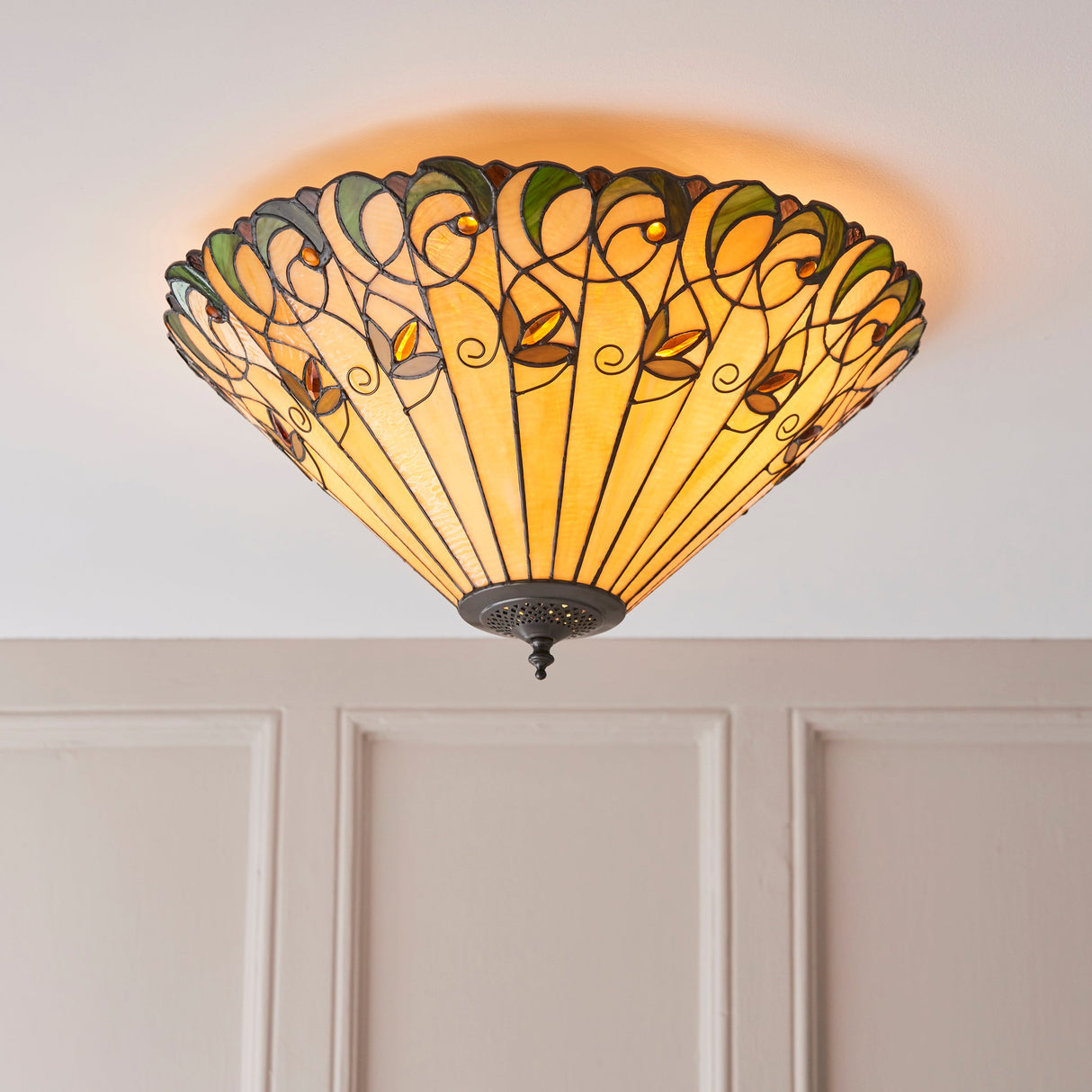 Tiffany Jamelia Flush Ceiling Light –  from Amos Lighting + Home