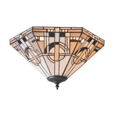 Tiffany Metropolitan Medium Flush Ceiling Light –  from Amos Lighting + Home