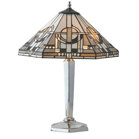 Tiffany Metropolitan Table Lamp Aluminium –  from Amos Lighting + Home