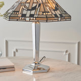 Tiffany Metropolitan Table Lamp Aluminium –  from Amos Lighting + Home