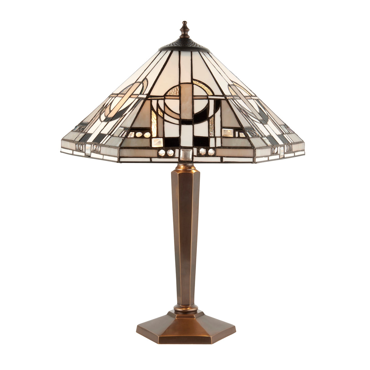 Tiffany Metropolitan Table Lamp Brass –  from Amos Lighting + Home