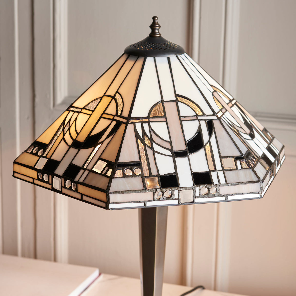 Tiffany Metropolitan Table Lamp Brass –  from Amos Lighting + Home