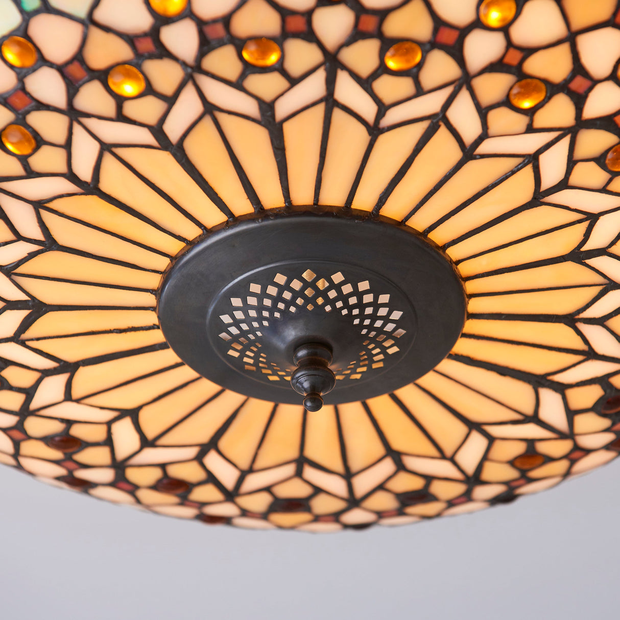 Tiffany Mille Feux Flush Ceiling Light –  from Amos Lighting + Home