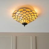 Tiffany Pearl Medium Flush Ceiling Light –  from Amos Lighting + Home