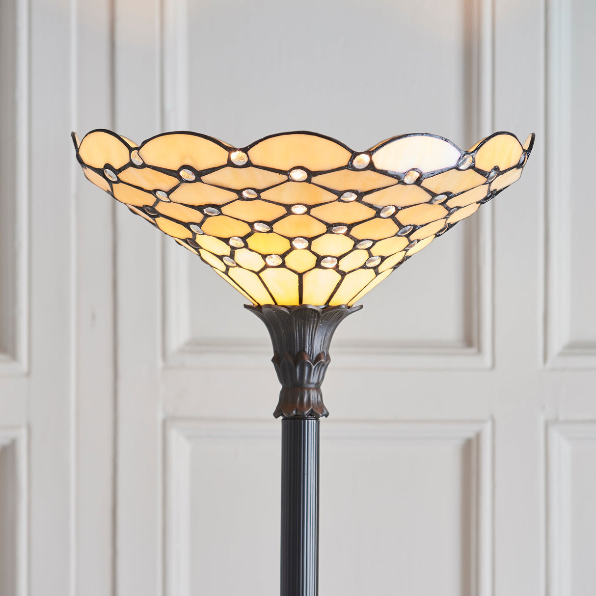 Tiffany Pearl Uplighter Floor Lamp –  from Amos Lighting + Home