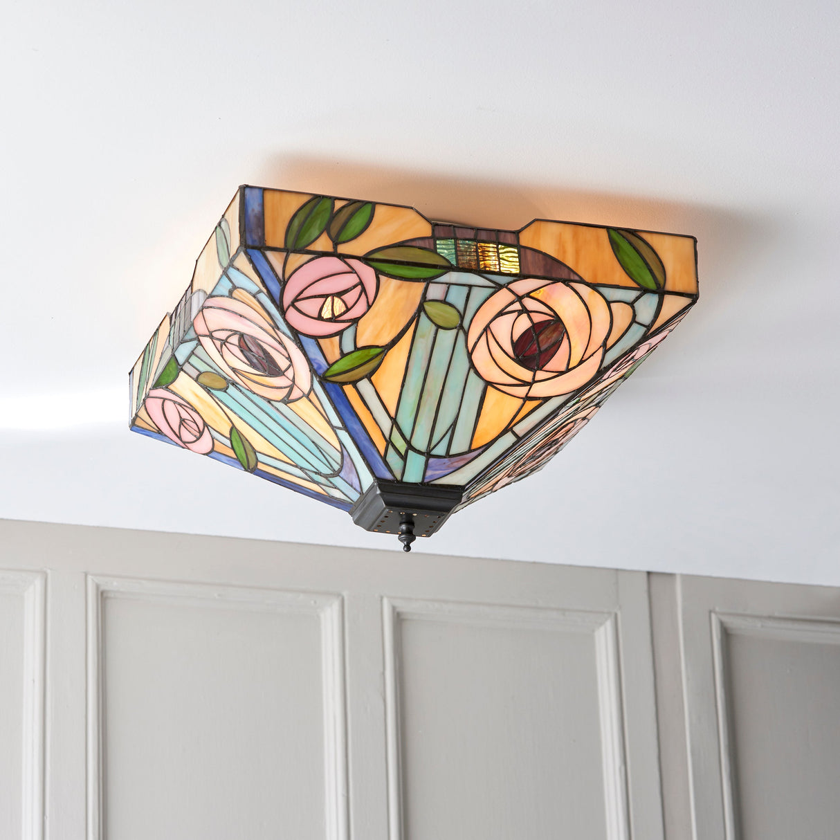 Tiffany Willow Flush Ceiling Light –  from Amos Lighting + Home