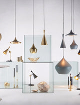 Tom Dixon Beat Wide Pendant LED Brushed Brass –  from Amos Lighting + Home