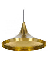 Tom Dixon Beat Wide Pendant LED Brushed Brass –  from Amos Lighting + Home