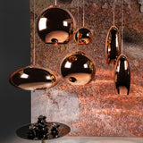 Tom Dixon Copper Round LED 25cm Pendant –  from Amos Lighting + Home