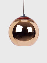 Tom Dixon Copper Round LED 25cm Pendant –  from Amos Lighting + Home