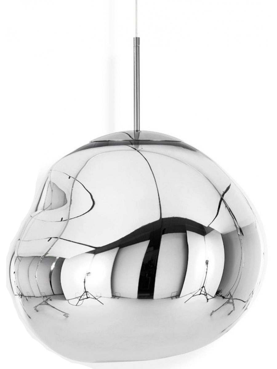 Tom Dixon Melt LED Large Silver Pendant - Statement Designer Light