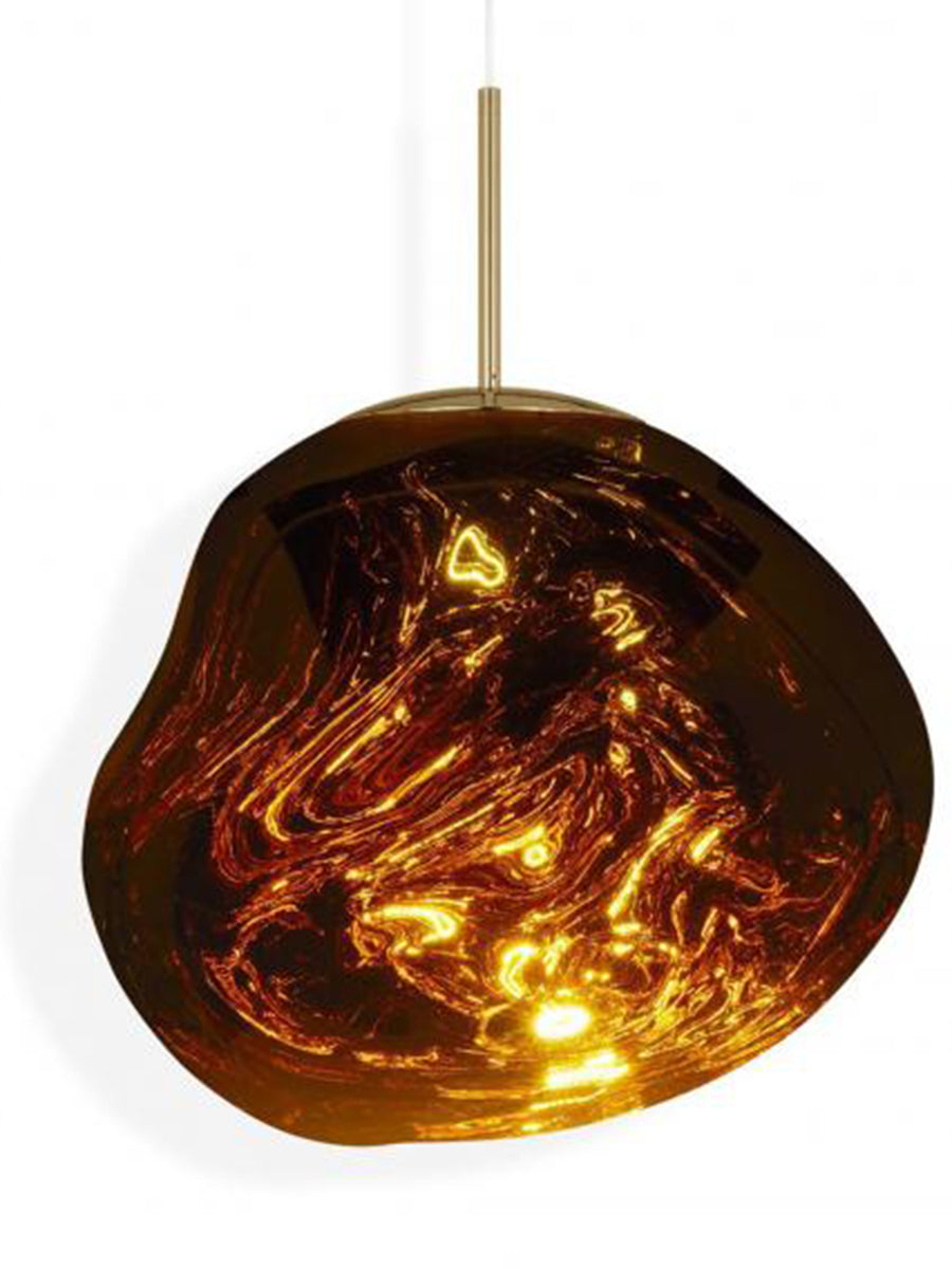Tom Dixon Melt LED Large Gold Pendant - Statement Designer Light