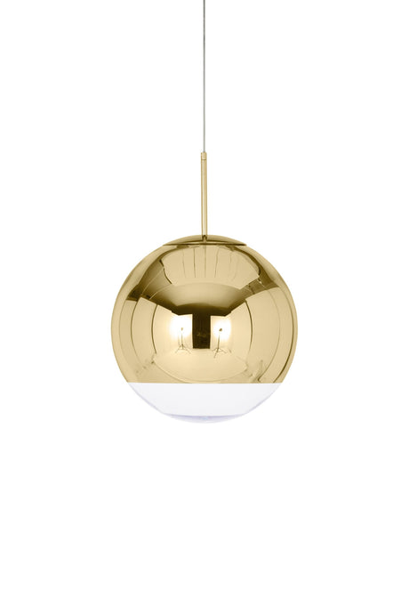 Tom Dixon Mirror Ball Pendant Gold 40cm –  from Amos Lighting + Home