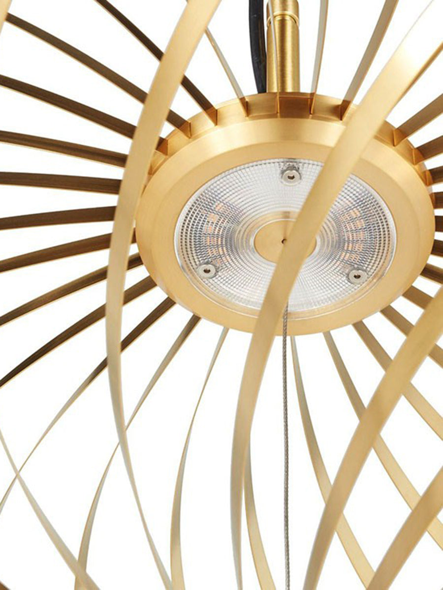 Tom Dixon Spring Brass Pendant Large –  from Amos Lighting + Home