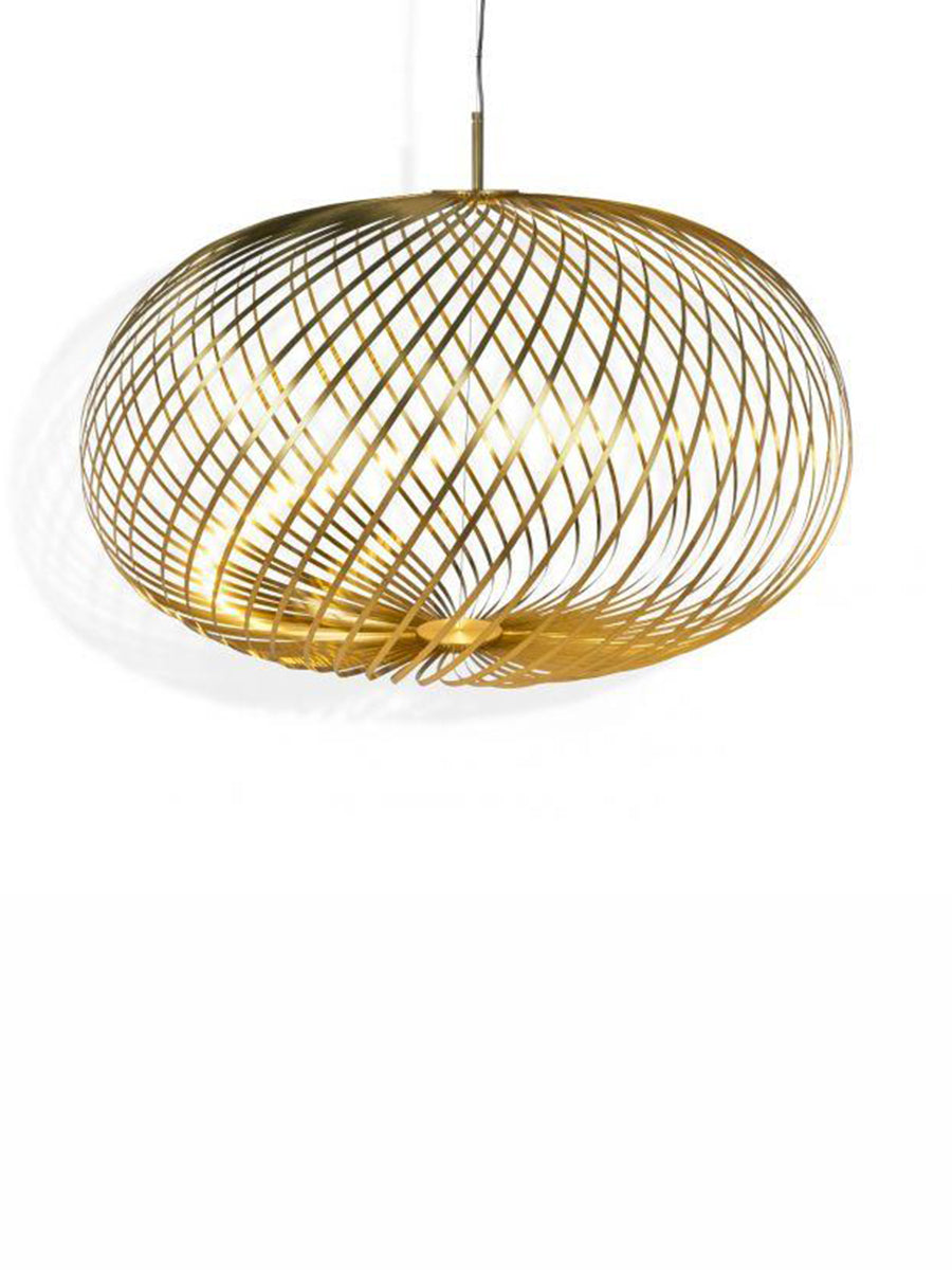 Tom Dixon Spring Brass Pendant Large –  from Amos Lighting + Home