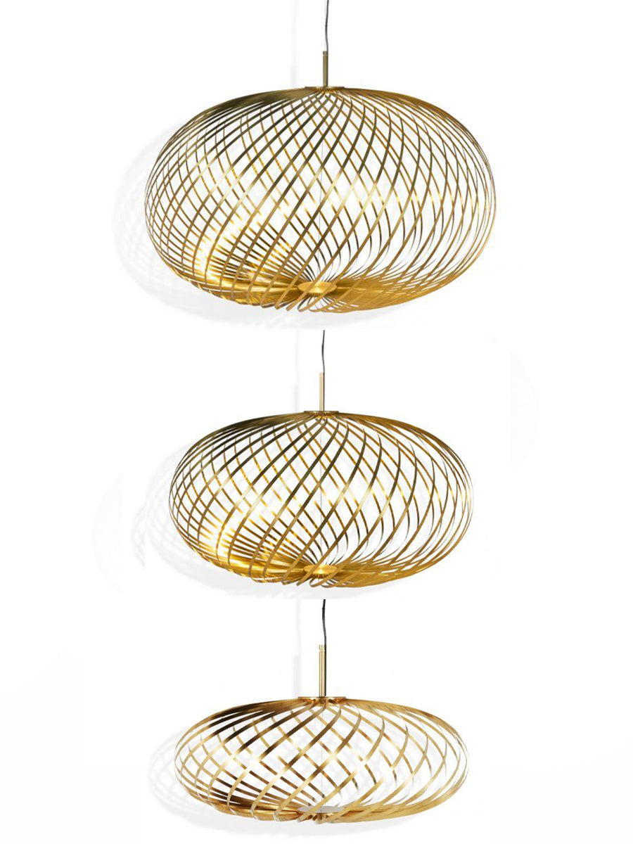 Tom Dixon Spring Brass Pendant Medium –  from Amos Lighting + Home