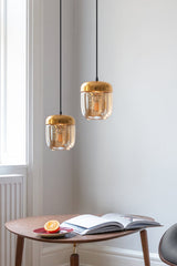 Umage Acorn Amber Glass & Brass –  from Amos Lighting + Home