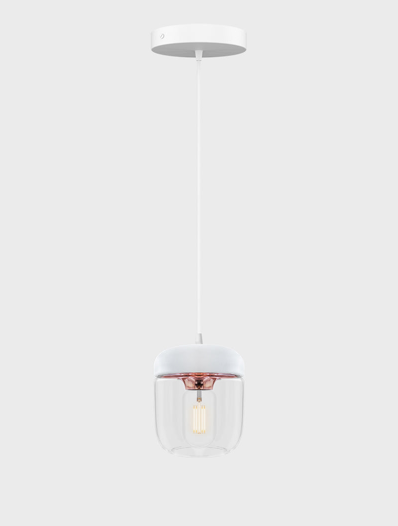 Umage Acorn White & Polished Copper –  from Amos Lighting + Home