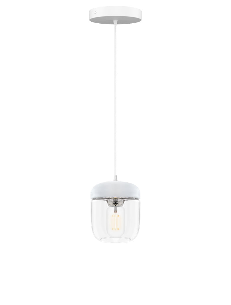 Umage Acorn White & Polished Steel –  from Amos Lighting + Home