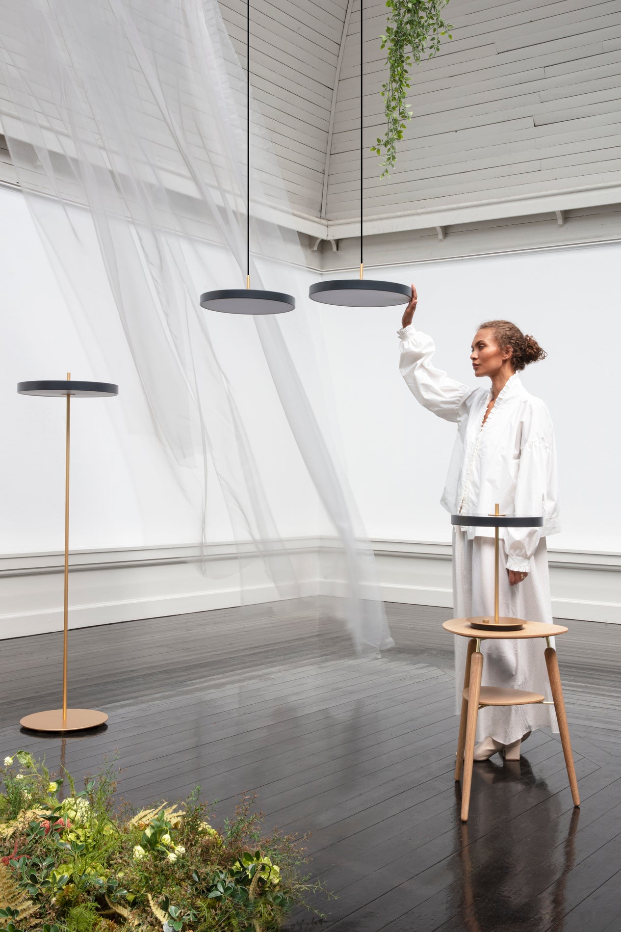 Umage Asteria Medium Pendant- Black Top – Amos Lighting + Home