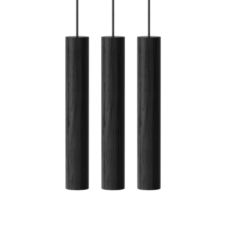 Umage Chimes Cluster 3 Pendant, Black Oak –  from Amos Lighting + Home