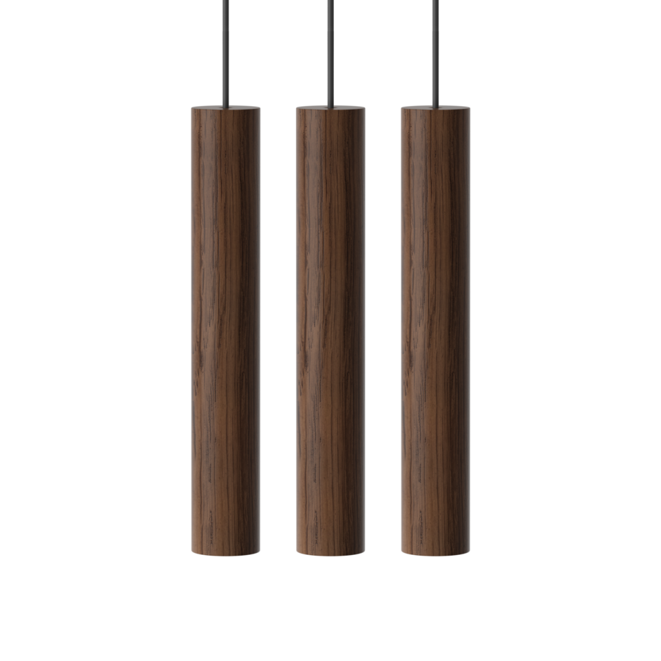 Umage Chimes Cluster 3 Pendant, Dark Oak –  from Amos Lighting + Home