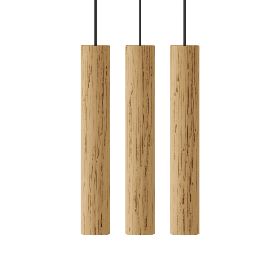 Umage Chimes Cluster 3 Pendant, Oak –  from Amos Lighting + Home