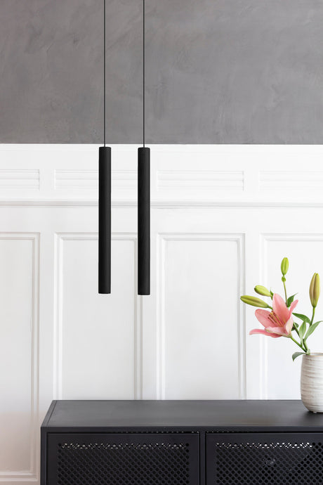 Umage Chimes Tall Pendant, Black Oak –  from Amos Lighting + Home