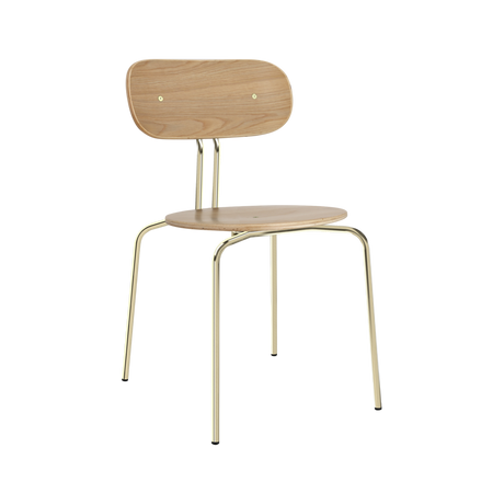 Umage Curious Oak Chair Brass Legs –  from Amos Lighting + Home