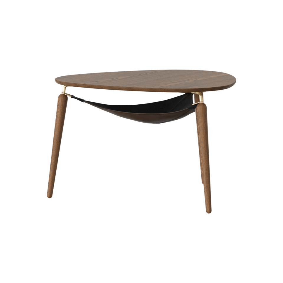 Umage Hang Out Coffee Table Brass &amp; Dark Oak –  from Amos Lighting + Home