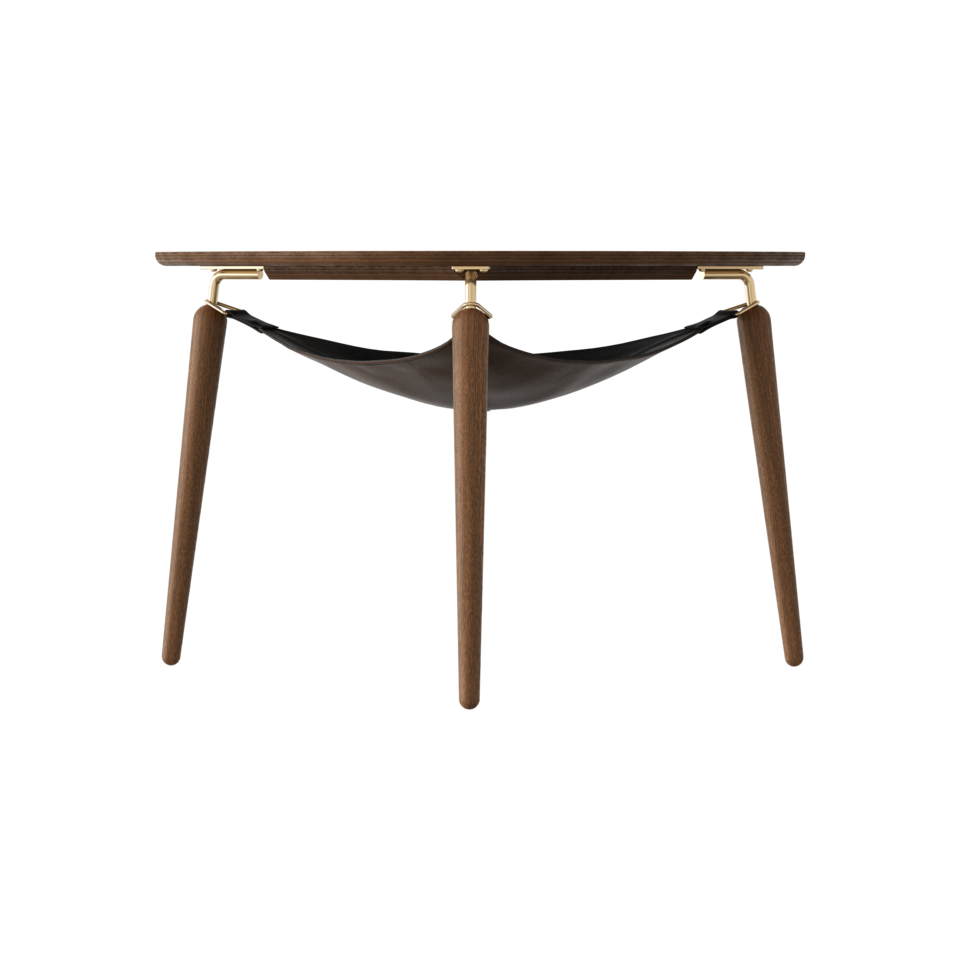 Umage Hang Out Coffee Table Brass &amp; Dark Oak –  from Amos Lighting + Home