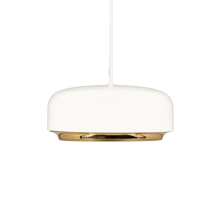 Umage Hazel Pendant Mini, White & Brass –  from Amos Lighting + Home