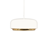 Umage Hazel Pendant Mini, White & Brass –  from Amos Lighting + Home