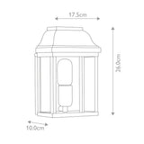 Elstead Victoria 1 Light Wall Lantern - Brass