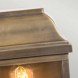 Elstead Victoria 1 Light Wall Lantern - Brass