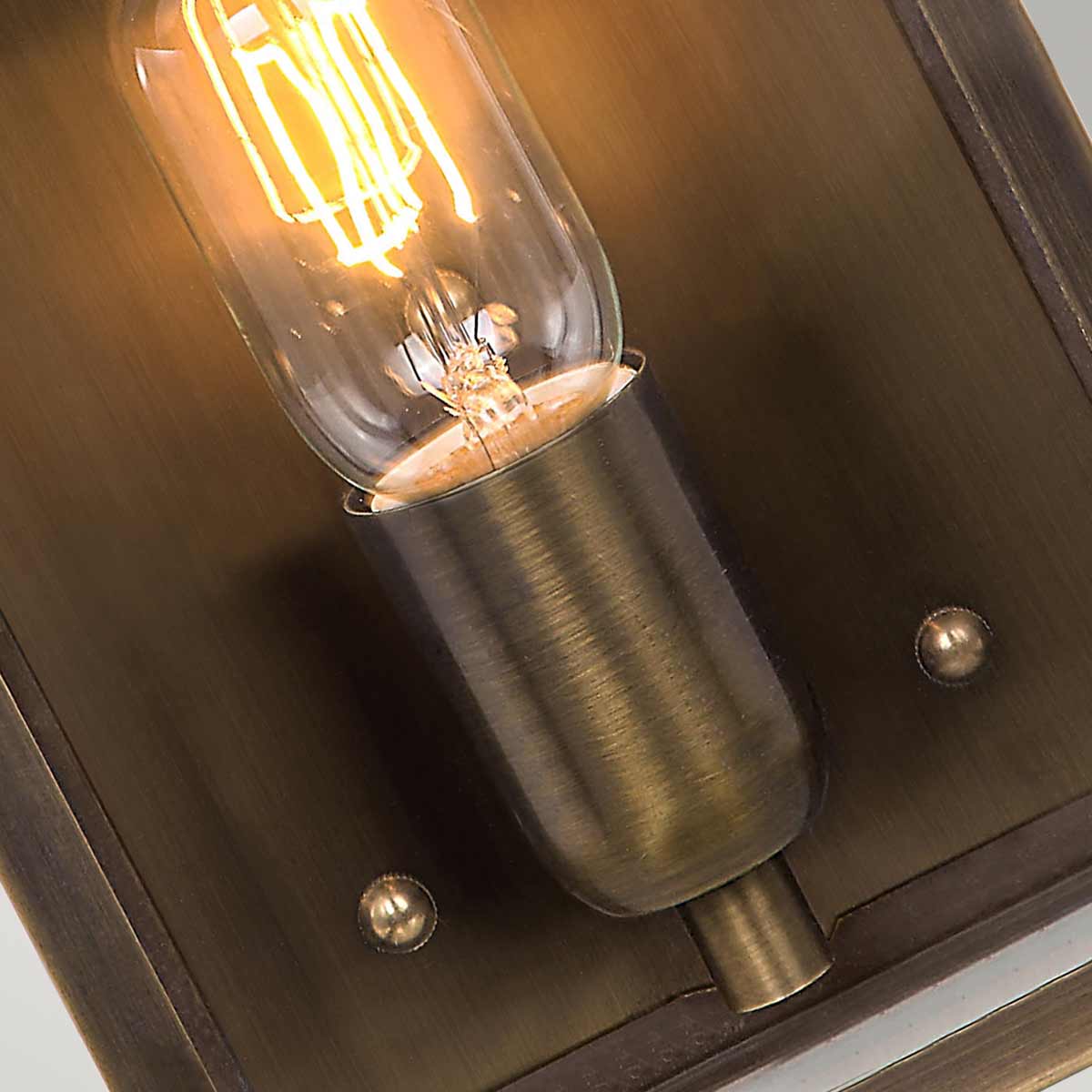 Elstead Victoria 1 Light Wall Lantern - Brass
